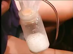 Sexy fada haired latina double caidéal bainne as a cuid breasts swollen