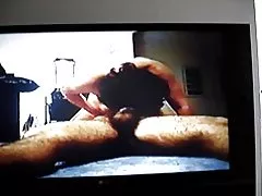 Aibí chubby na háise slut bhean chéile pussy ligh agus cum